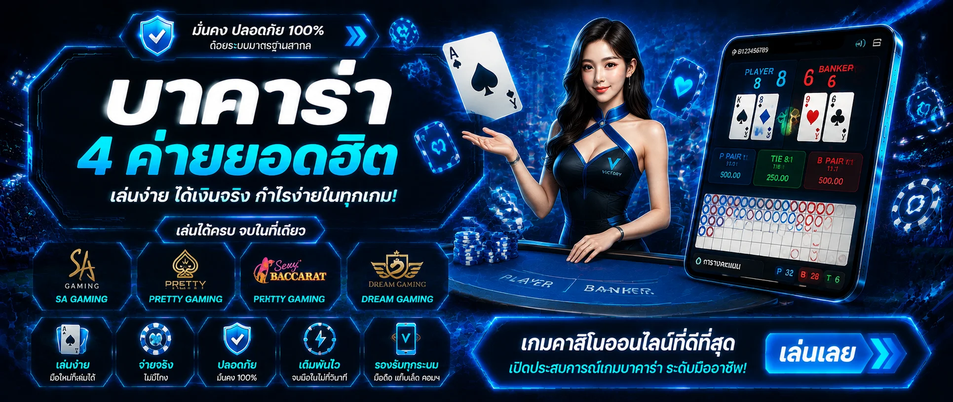 คาสิโนออนไลน์ 3M24 บาคาร่าสดถ่ายทอดจากห้องจริง
